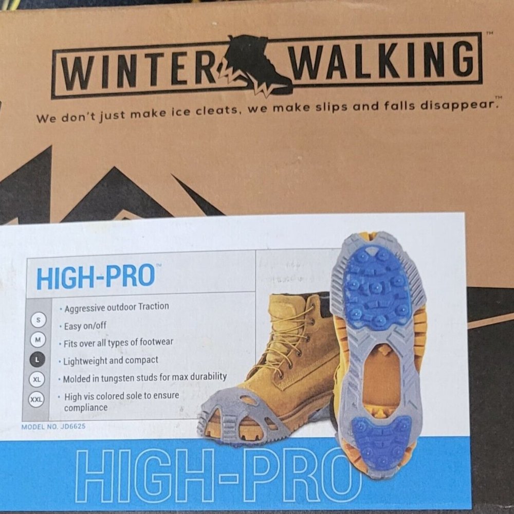 Winter Walking High Pro ICE CLEATS Shoe Boot Traction, NWT